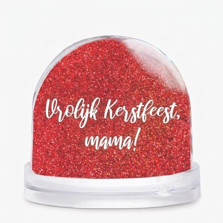 Gepersonaliseerde bureau-kogel met boodschap en foto - Vrolijk Kerstfeest!