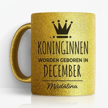 Gepersonaliseerde mok met tekst - Queens