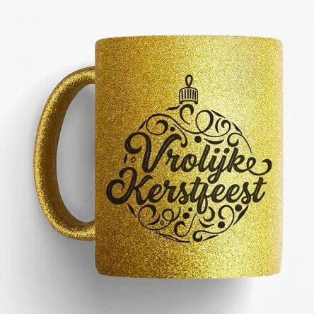 Gepersonaliseerde mok met boodschap - Glob Merry Christmas