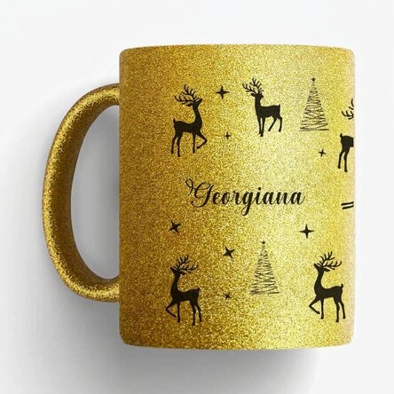 Gepersonaliseerde mok met tekst - Kerstmis