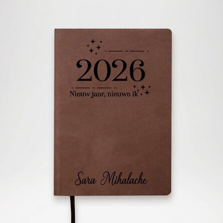 Gepersonaliseerde leren agenda met tekst - New year, new me