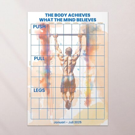 Gepersonaliseerde poster - Trainingsschema