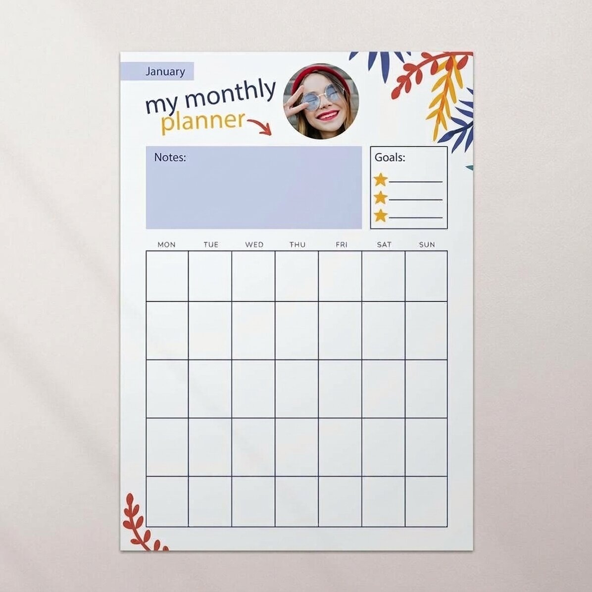 Gepersonaliseerde poster - Goals