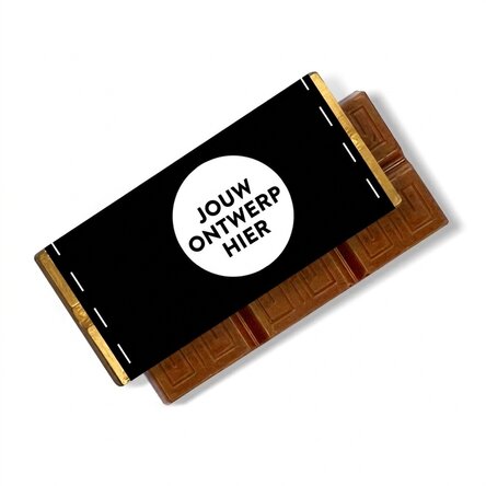 Gepersonaliseerde mini-chocoladereep met jouw eigen ontwerp