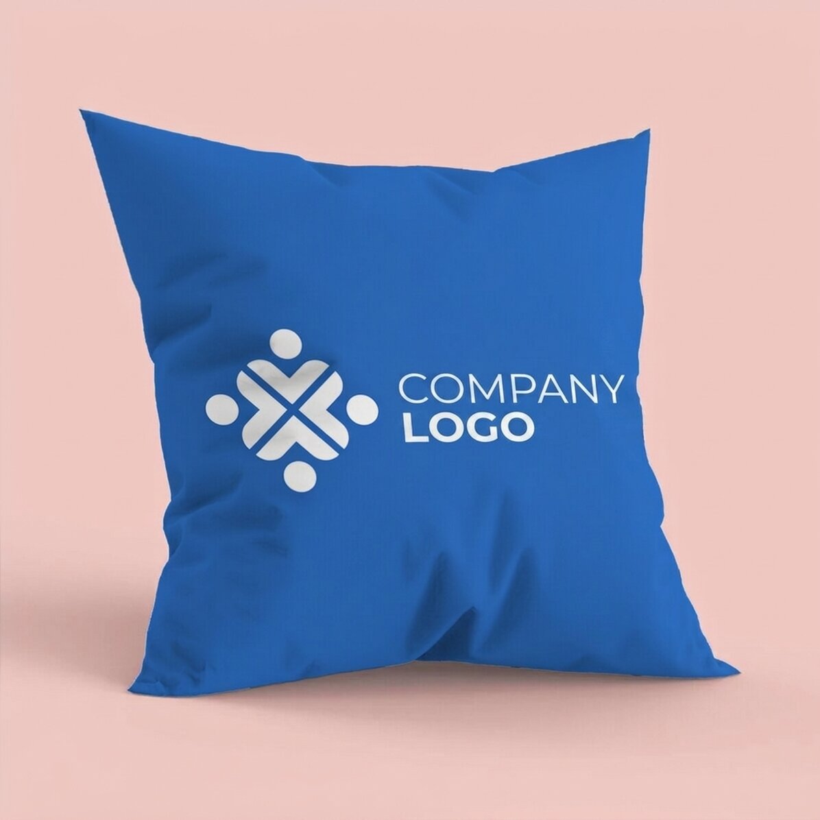 Gepersonaliseerd kussen met logo, groot formaat