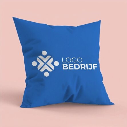 Gepersonaliseerd kussen met logo, groot formaat