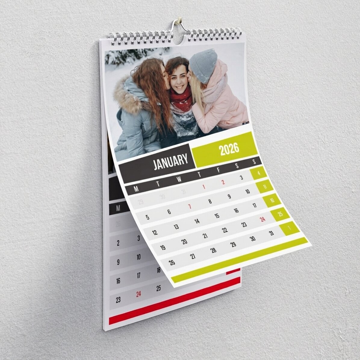 Gepersonaliseerde kalender – met jouw foto’s in kleur