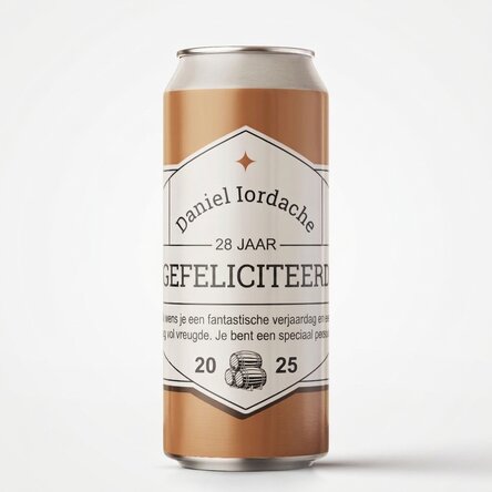 Bier in een blikje met gepersonaliseerde tekst - Classic beer