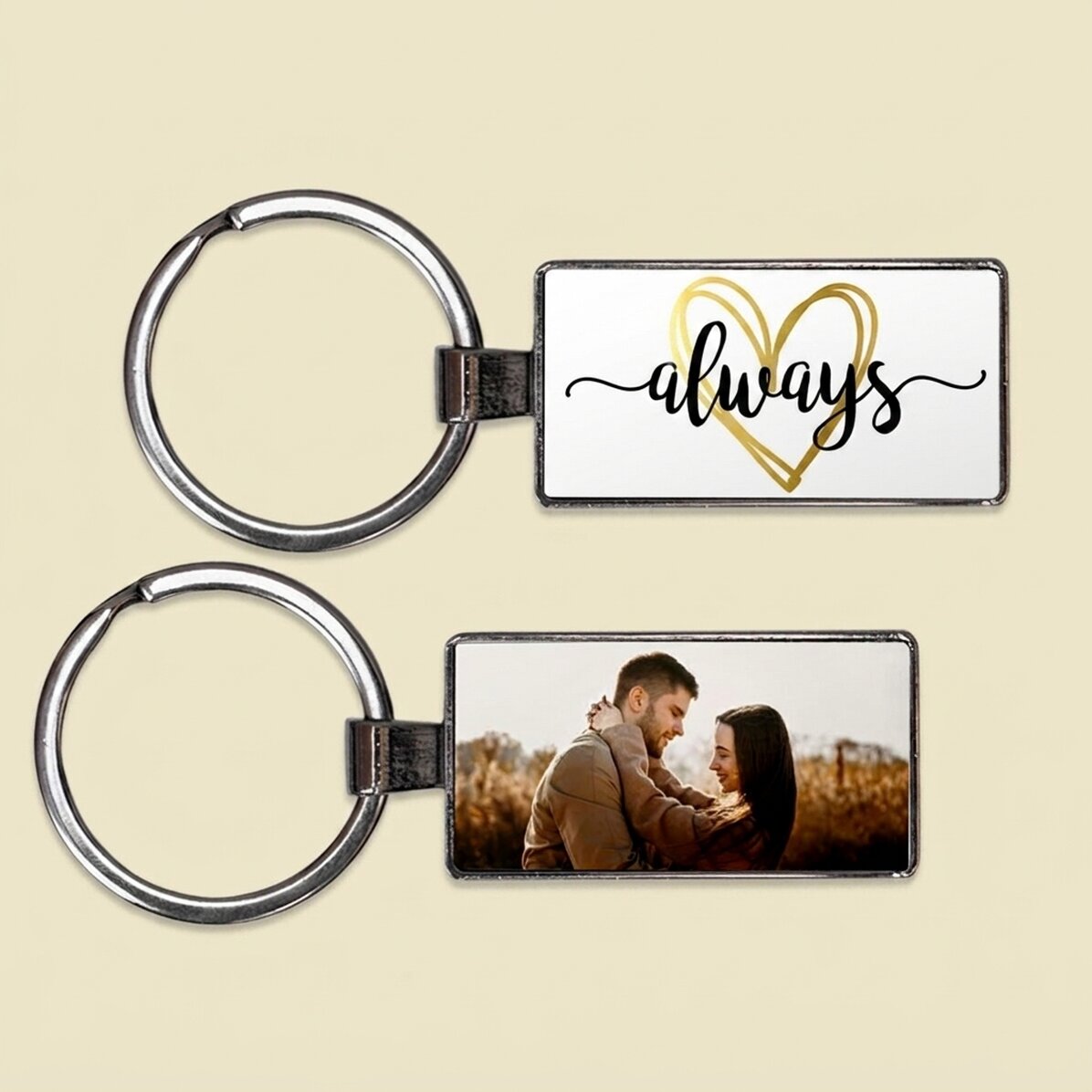 Gepersonaliseerde sleutelhanger met een foto - Always