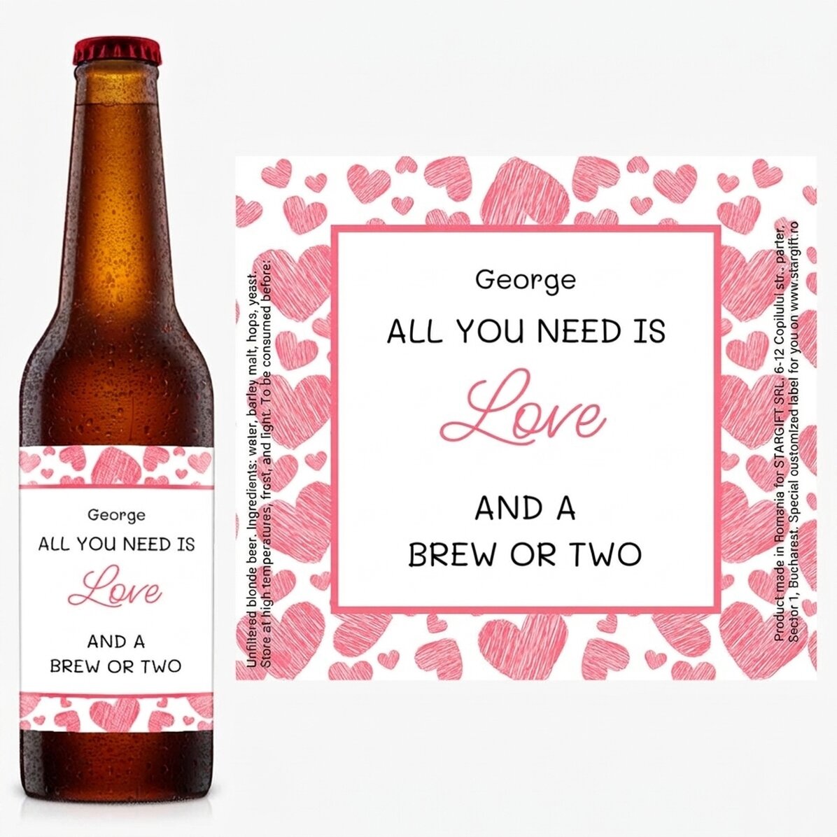 Bier met gepersonaliseerde tekst - All you need