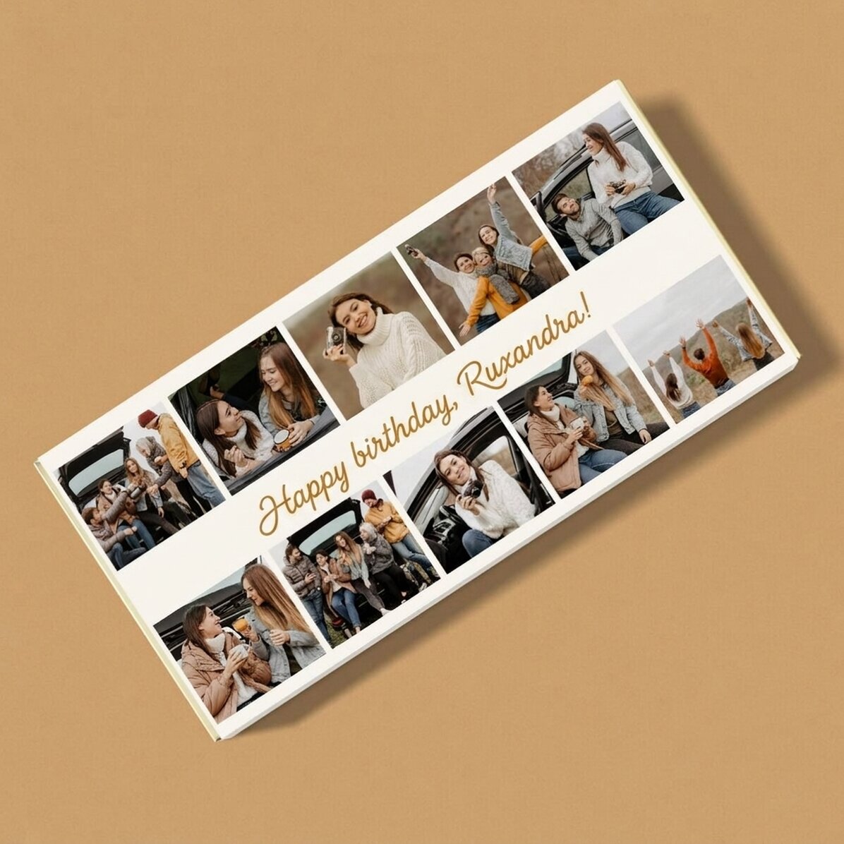 Gepersonaliseerde chocolade met 10 foto