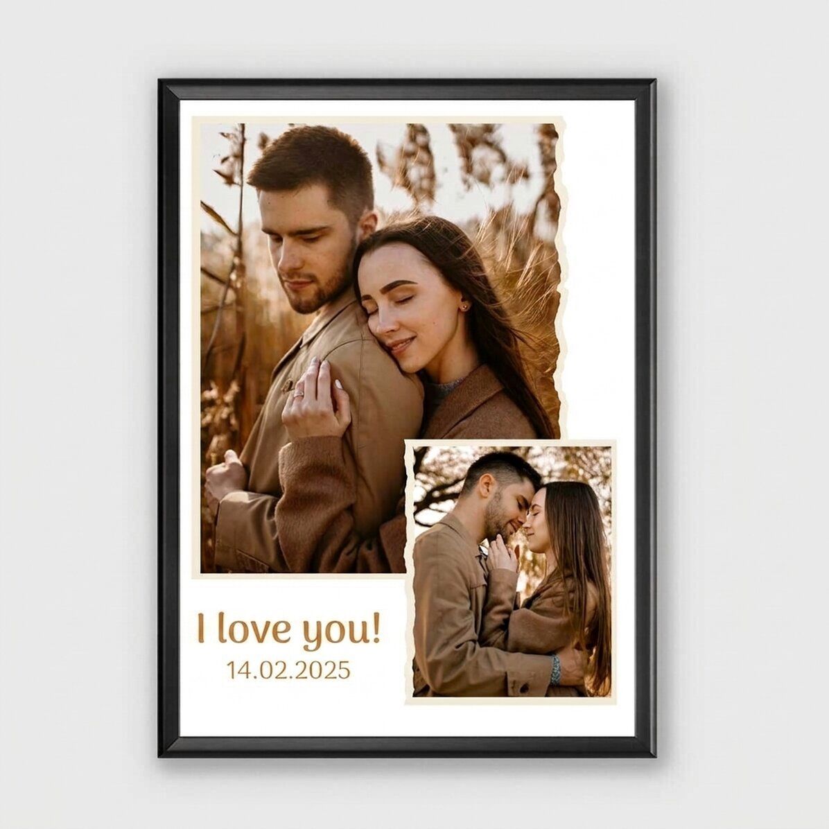 Gepersonaliseerd schilderij met 2 foto