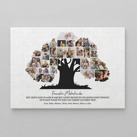 Gepersonaliseerd canvasdoek in liggend formaat met foto