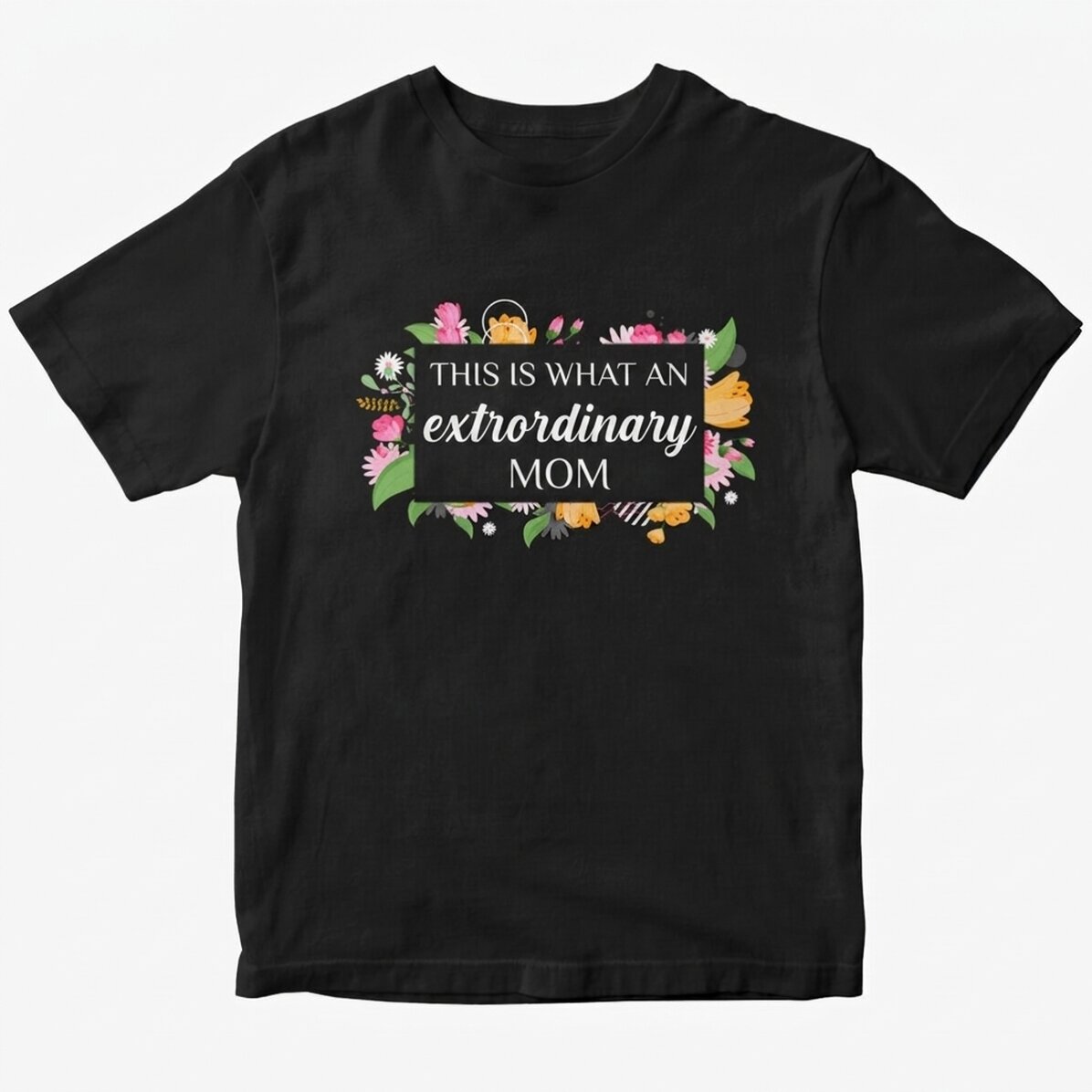 Katoenen T-shirt met gepersonaliseerde tekst - Buitengewone vrouw