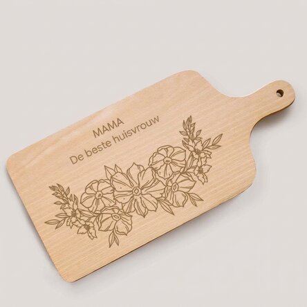 Gepersonaliseerde hakselaar met tekst - Floral