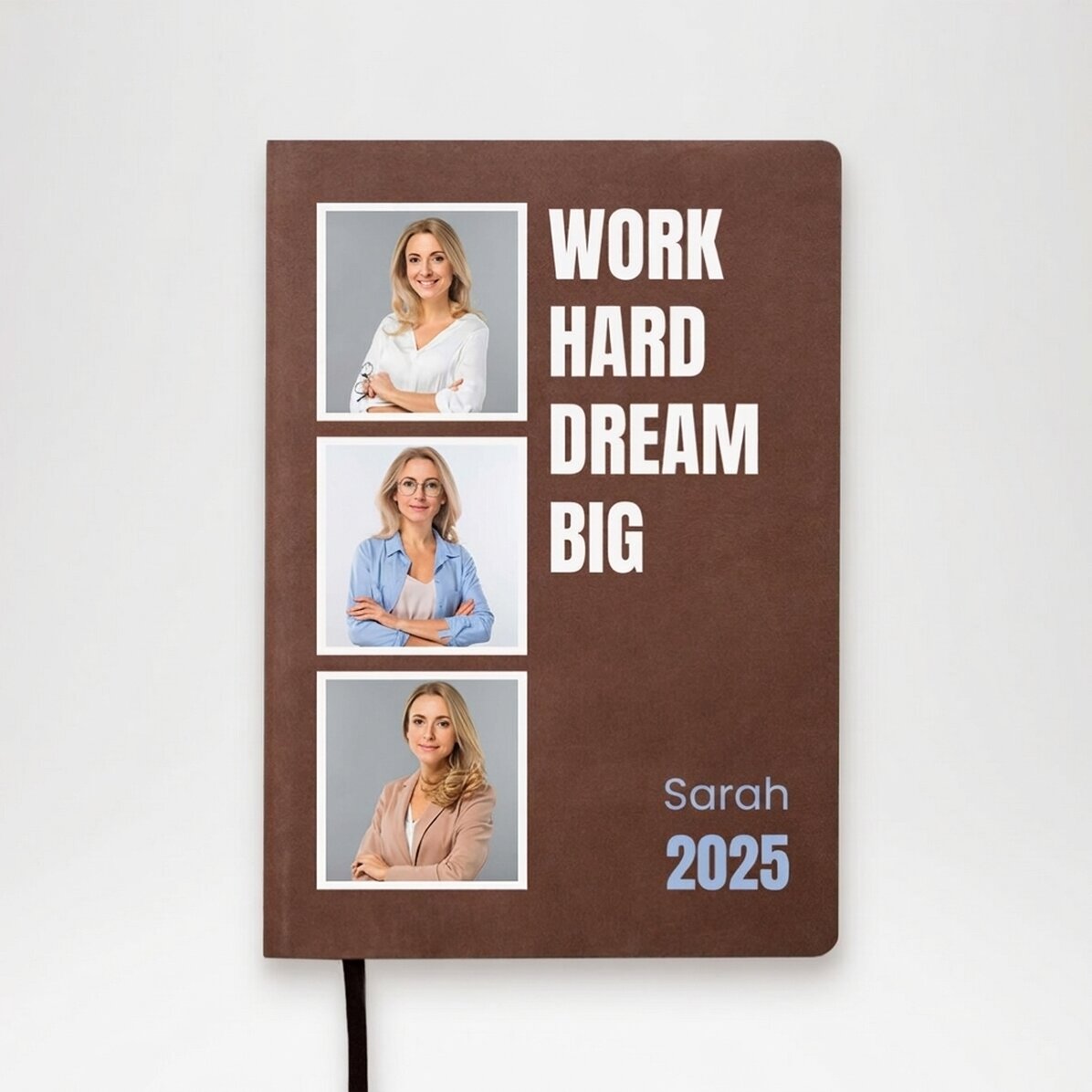 Gepersonaliseerde agenda met 3 foto