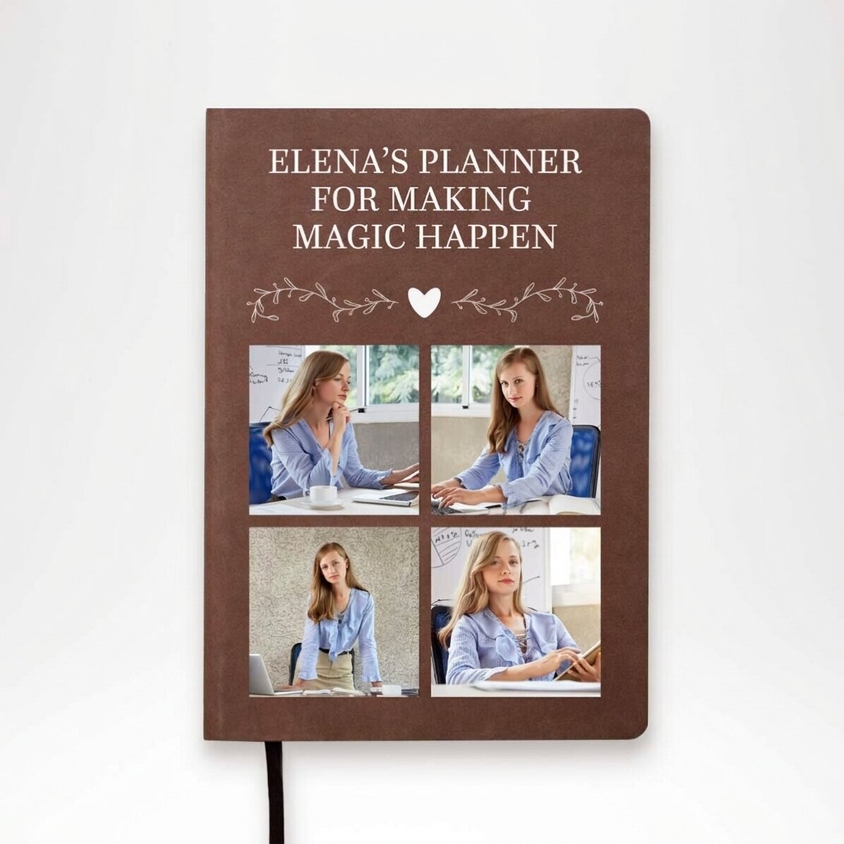 Gepersonaliseerde agenda met 4 foto