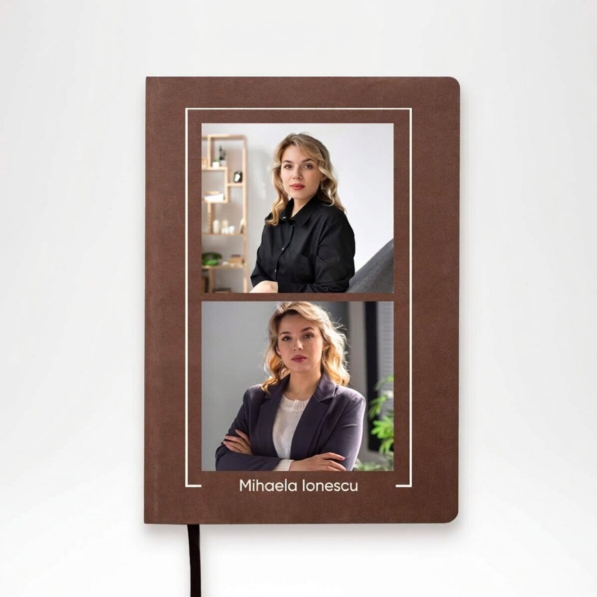 Gepersonaliseerde agenda met 2 foto