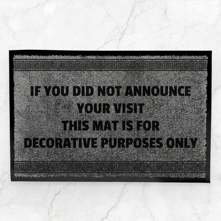 Customised indoor entrance mat - Unannounced visit