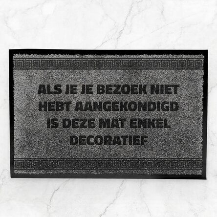 Op maat gemaakte halmat voor binnenshuis - Onaangekondigd bezoek