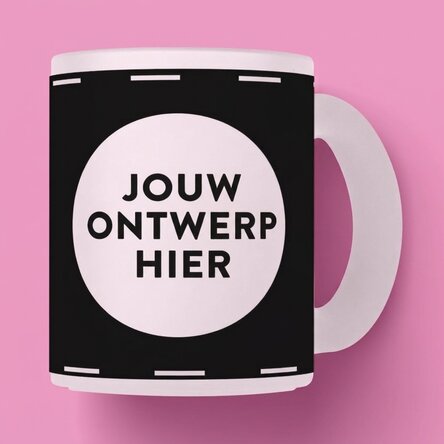 Gepersonaliseerde matte glazen mok met jouw eigen ontwerp