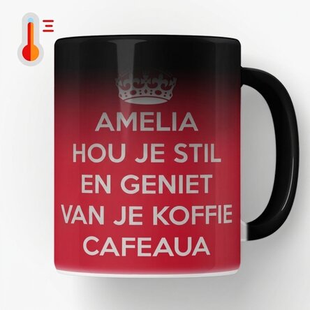 Gepersonaliseerde magische mok - KEEP CALM AND RELAX