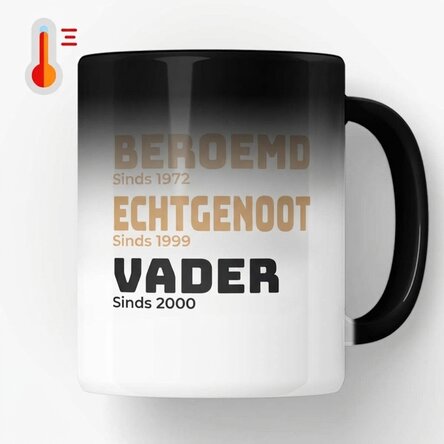 Gepersonaliseerde magische mok met tekst - Het verhaal van mijn vader