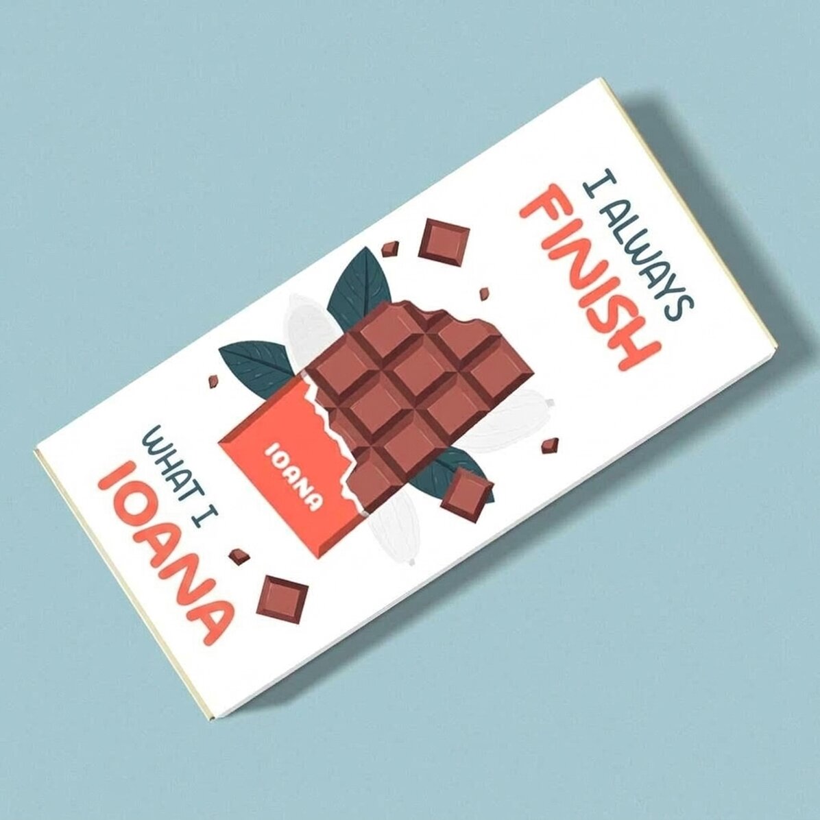Chocolade met gepersonaliseerde tekst - Always