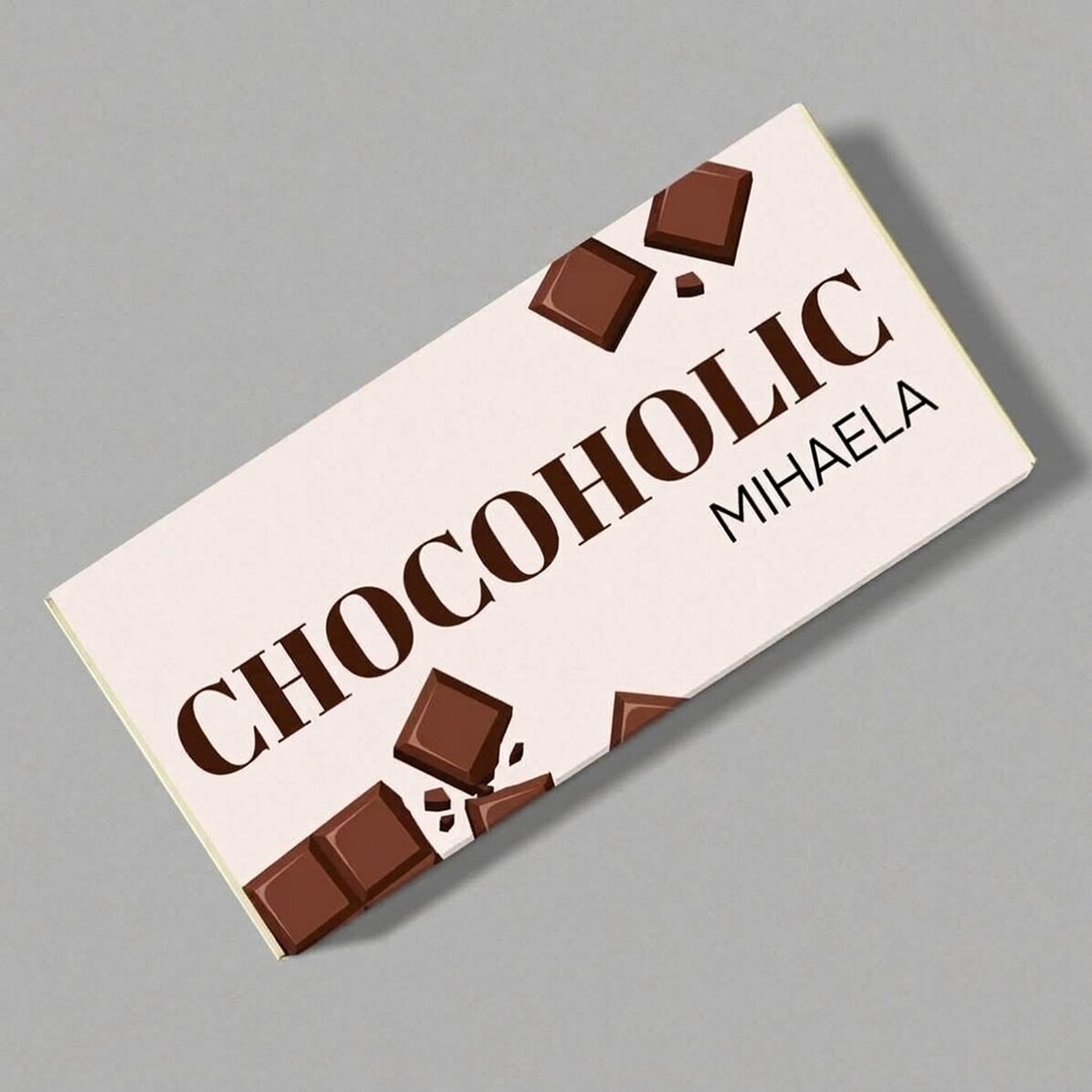 Chocolade met persoonlijke tekst - Chocoholic