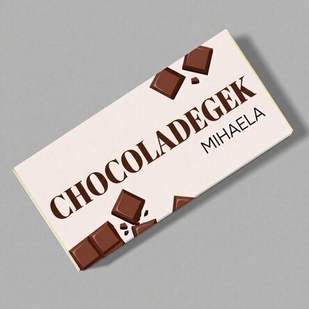 Chocolade met persoonlijke tekst - Chocoholic