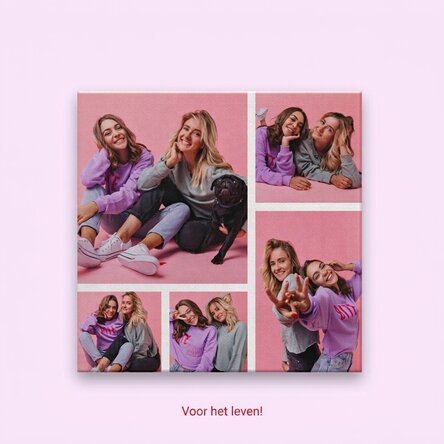 Gepersonaliseerd canvasdoek met 5 foto