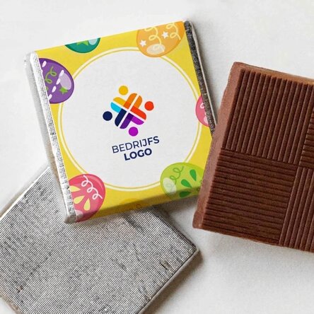 Gepersonaliseerde mini-chocolade met logo - Pasen