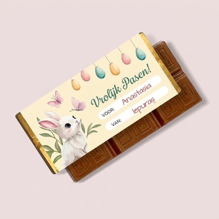 Gepersonaliseerde mini-chocoladereep met boodschap - Van Iepuras