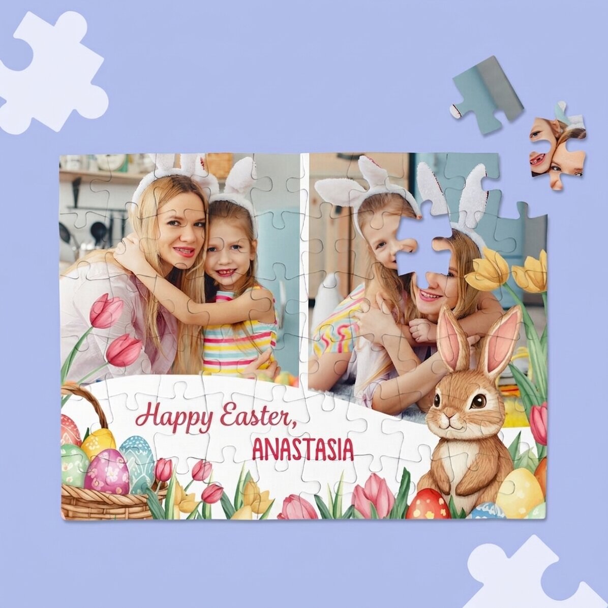 Gepersonaliseerde puzzel met 2 foto