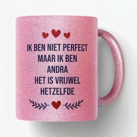 Gepersonaliseerde mok met tekst - Perfect