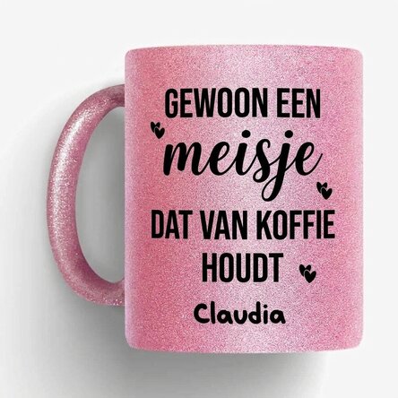 Gepersonaliseerde mok met tekst - Love