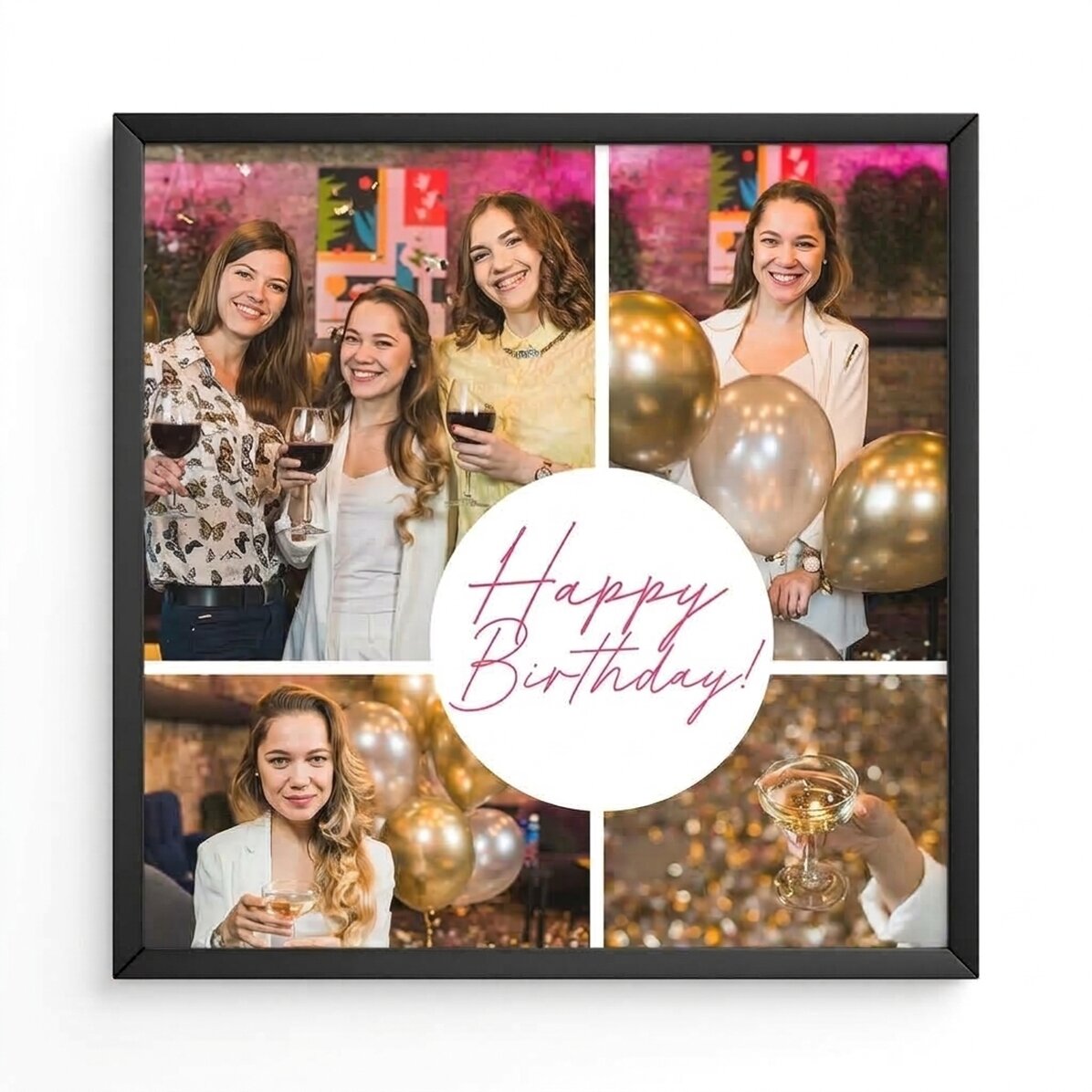 Gepersonaliseerd schilderij met 4 foto
