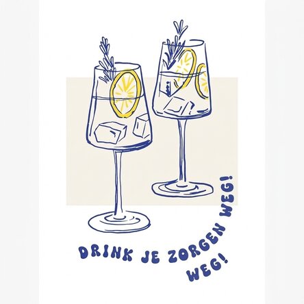 Poster 'Drink away'