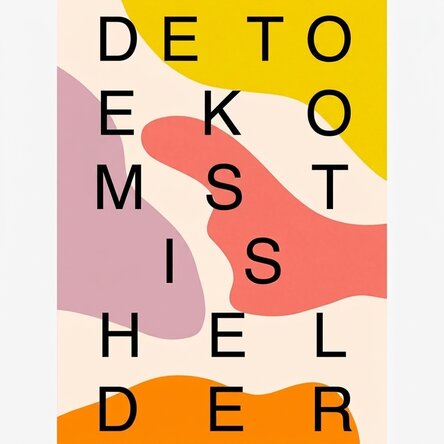 Poster 'Future is bright', kleurvlekken