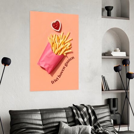 Poster: 'Fries before guys'