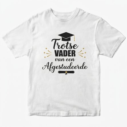 Katoenen T-shirt met gepersonaliseerde tekst - Proud