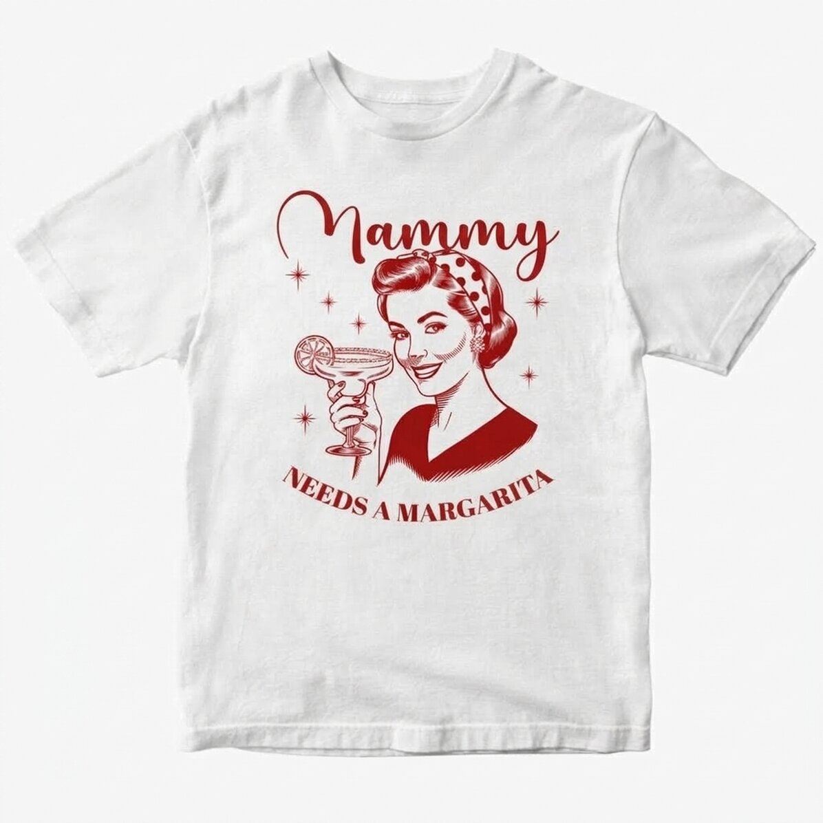 Gepersonaliseerd katoenen T-shirt - Mamacita heeft een margarita nodig