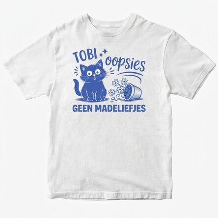 Gepersonaliseerd katoenen T-shirt voor kinderen - Oopsies