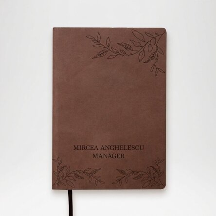 Gepersonaliseerde leren agenda met logo in het midden en een boodschap