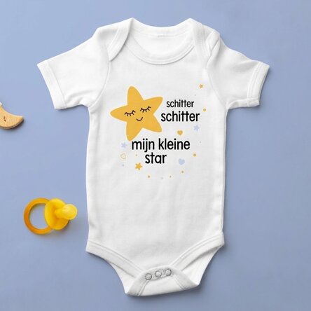 Gepersonaliseerd kinderbody met tekst - Little star