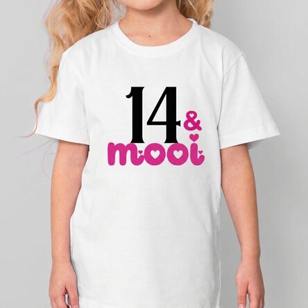 Katoenen T-shirt voor kinderen, gepersonaliseerd met een tekst - Beautiful