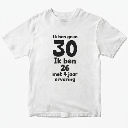 Katoenen T-shirt met gepersonaliseerde tekst - Birthday