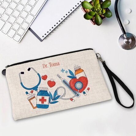 Gepersonaliseerde accessoire-set met tekst - Dokter