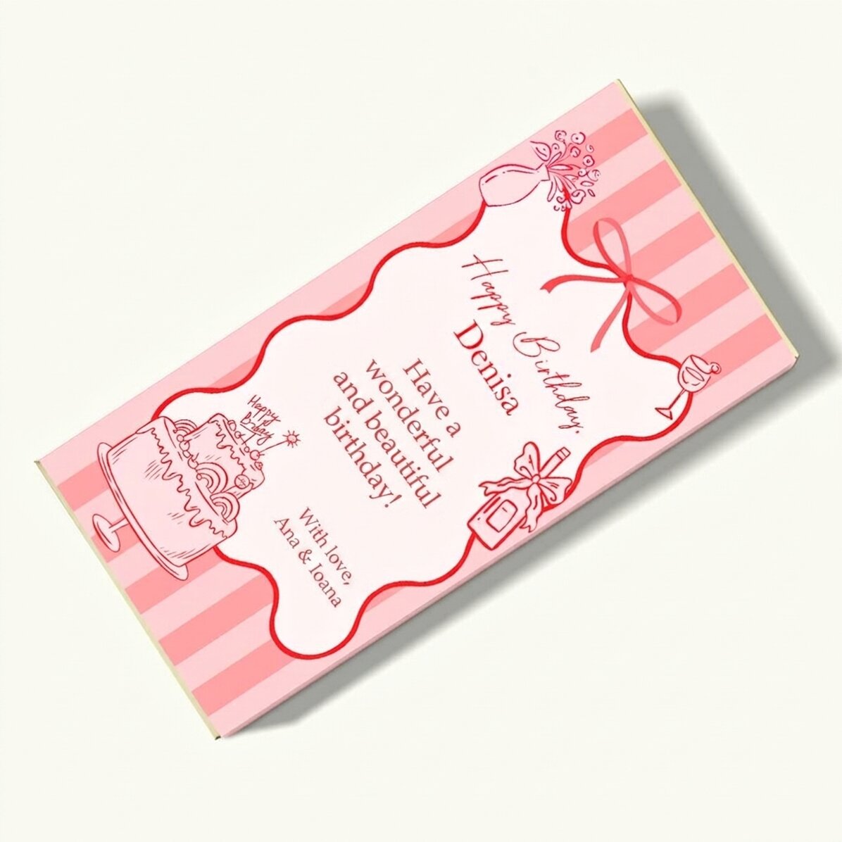 Chocolade met een persoonlijke boodschap – Happy Birthday!