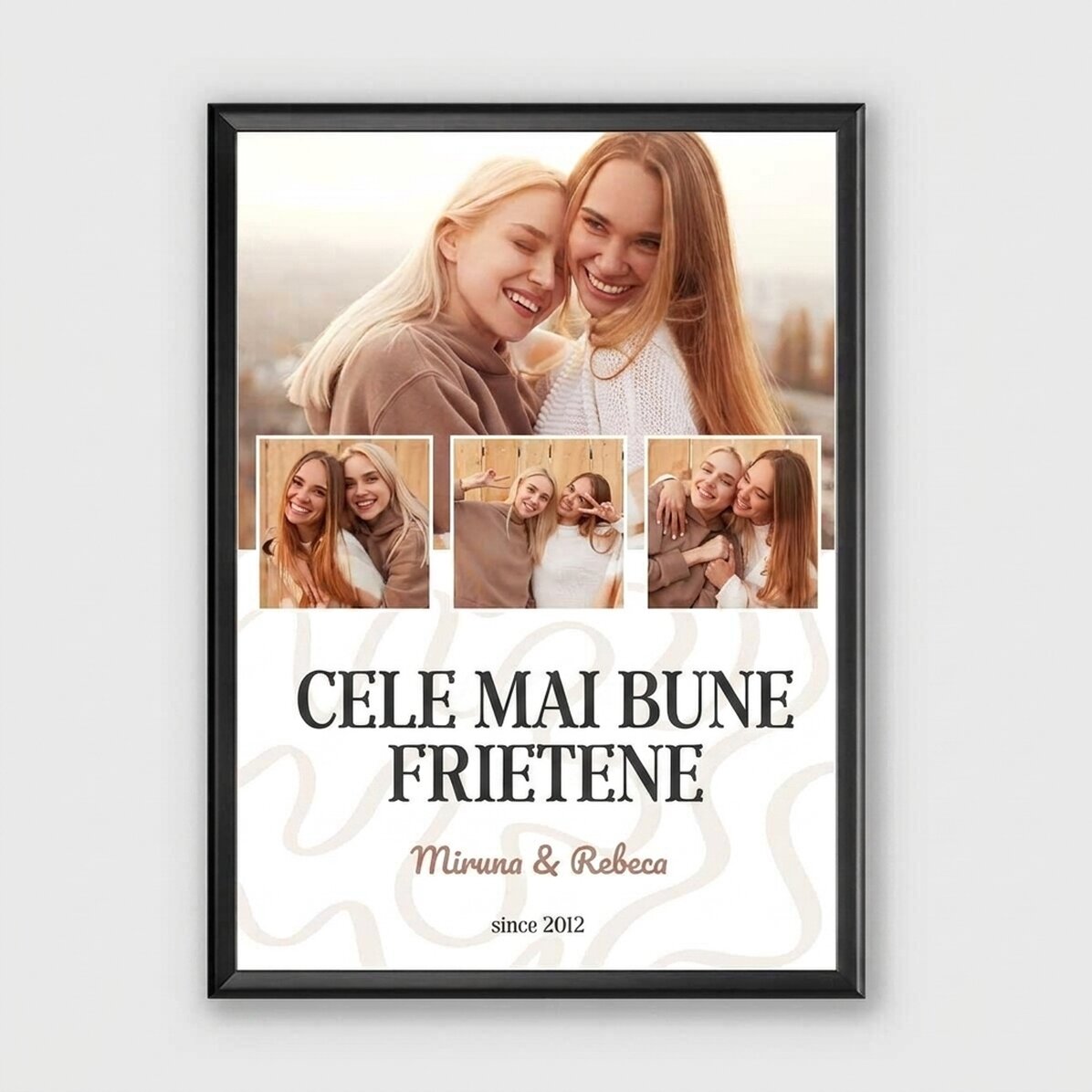 Gepersonaliseerd schilderij met 4 foto